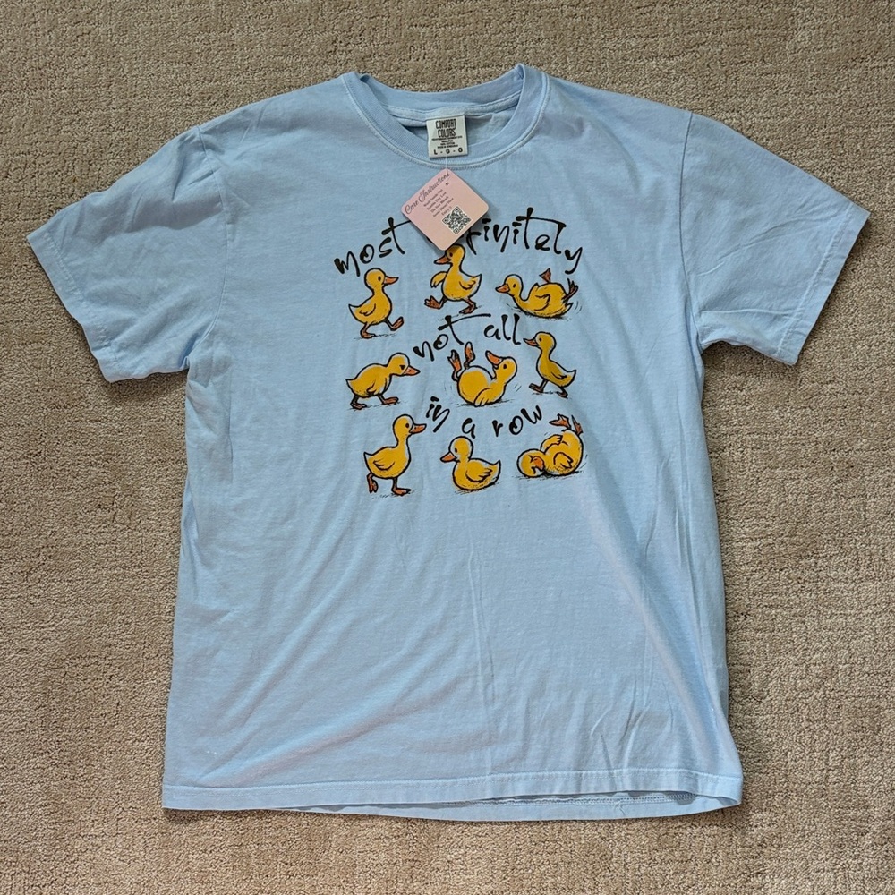 Comfort Colors Light Blue Duck Graphic Tee